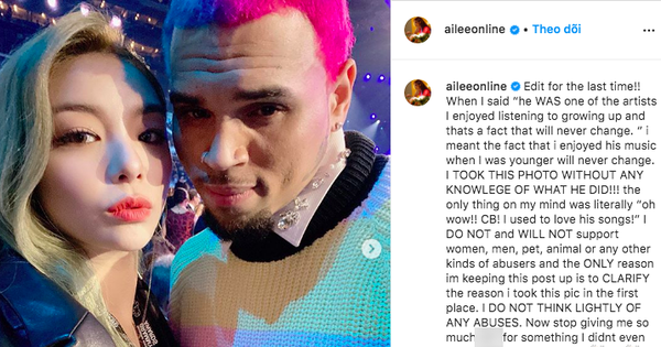 Ảnh selfie tại Grammy gây tranh cãi: Ailee khoe hình với Chris Brown và bị chỉ trích lây vì quá khứ 