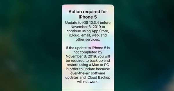 Nếu vẫn đang dùng iPhone 5, cập nhật ngay iOS để không bị biến thành cục gạch