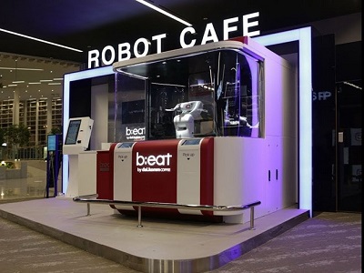 Độc đáo quán cafe robot kết nối mạng 5G tại Hàn Quốc
