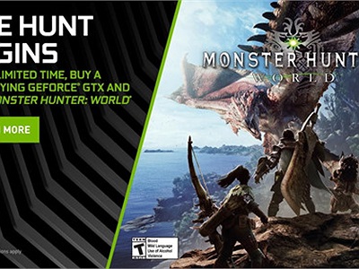Cơ hội sở hữu miễn phí Monster Hunter: World khi mua VGA Geforce GTX