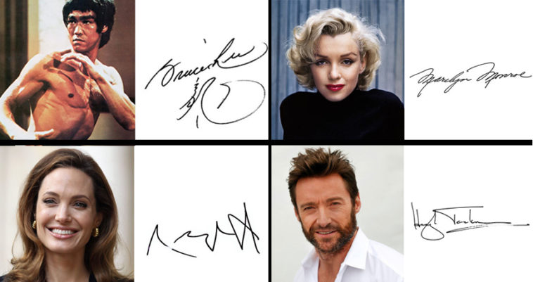 Khám phá 22 chữ ký của những người nổi tiếng nhất Hollywood