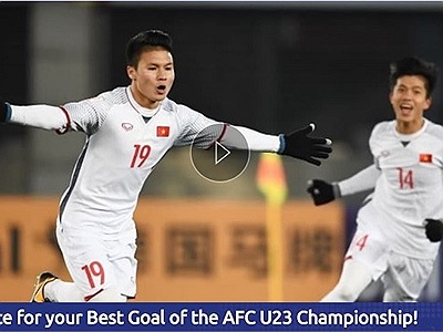 Bình chọn top 10 bàn thắng ấn tượng nhất AFC U23 Championship, Quang Hải 