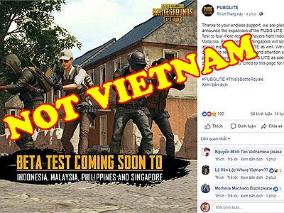 PUBG Lite mở rộng quốc gia thử nghiệm vẫn không có Việt Nam, phải chăng quá “kỳ thị” gamer Việt?