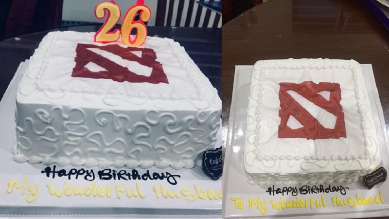 Game thủ được vợ tặng hẳn chiếc bánh Dota 2 nhân ngày sinh nhật